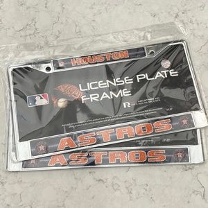 Houston Astros - Glitter License Plate Frames (2)